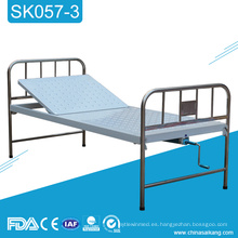 Cama manual manivela única del acero inoxidable del hospital SK057-3